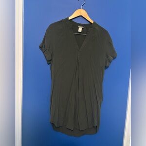 {Anna Glover x H&M} army green midi dress women's size 6